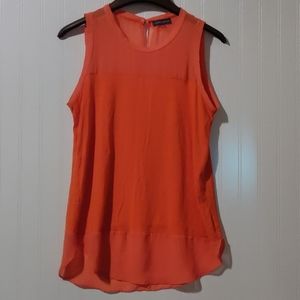 Vince Camuto mixed media tank top